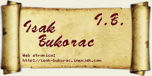 Isak Bukorac vizit kartica